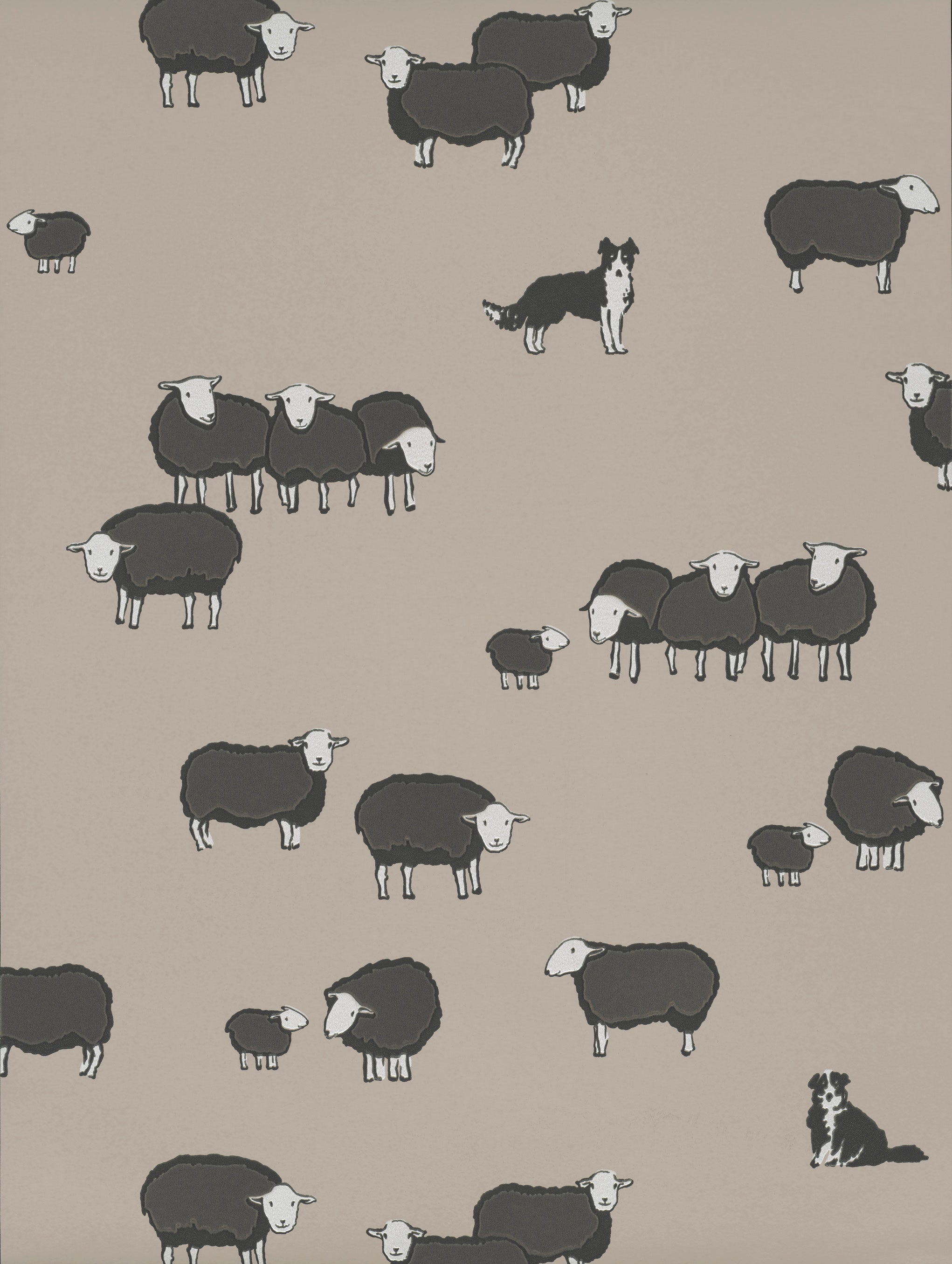 Little Greene Nip en Lassie behang in kleur Slaked Lime Dark 