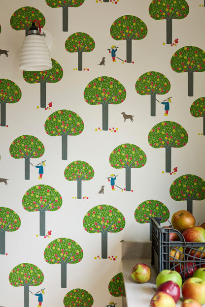Little Green Rodney Street behang in kleur Sage &amp; Onion sfeerafbeelding
