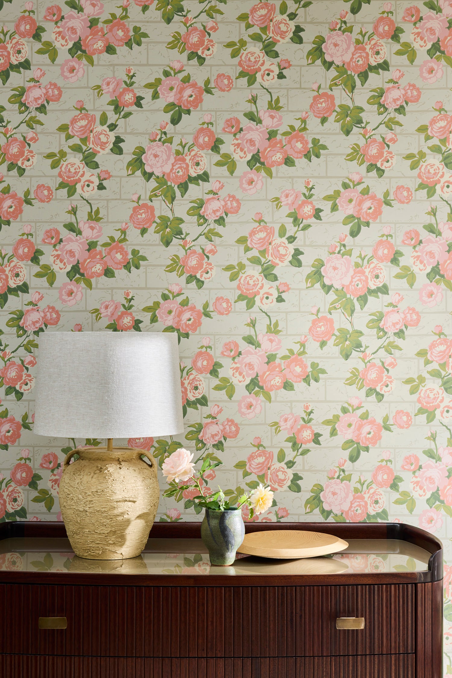 Little Greene Rose Garden - Portland Stone sfeerafbeelding behang