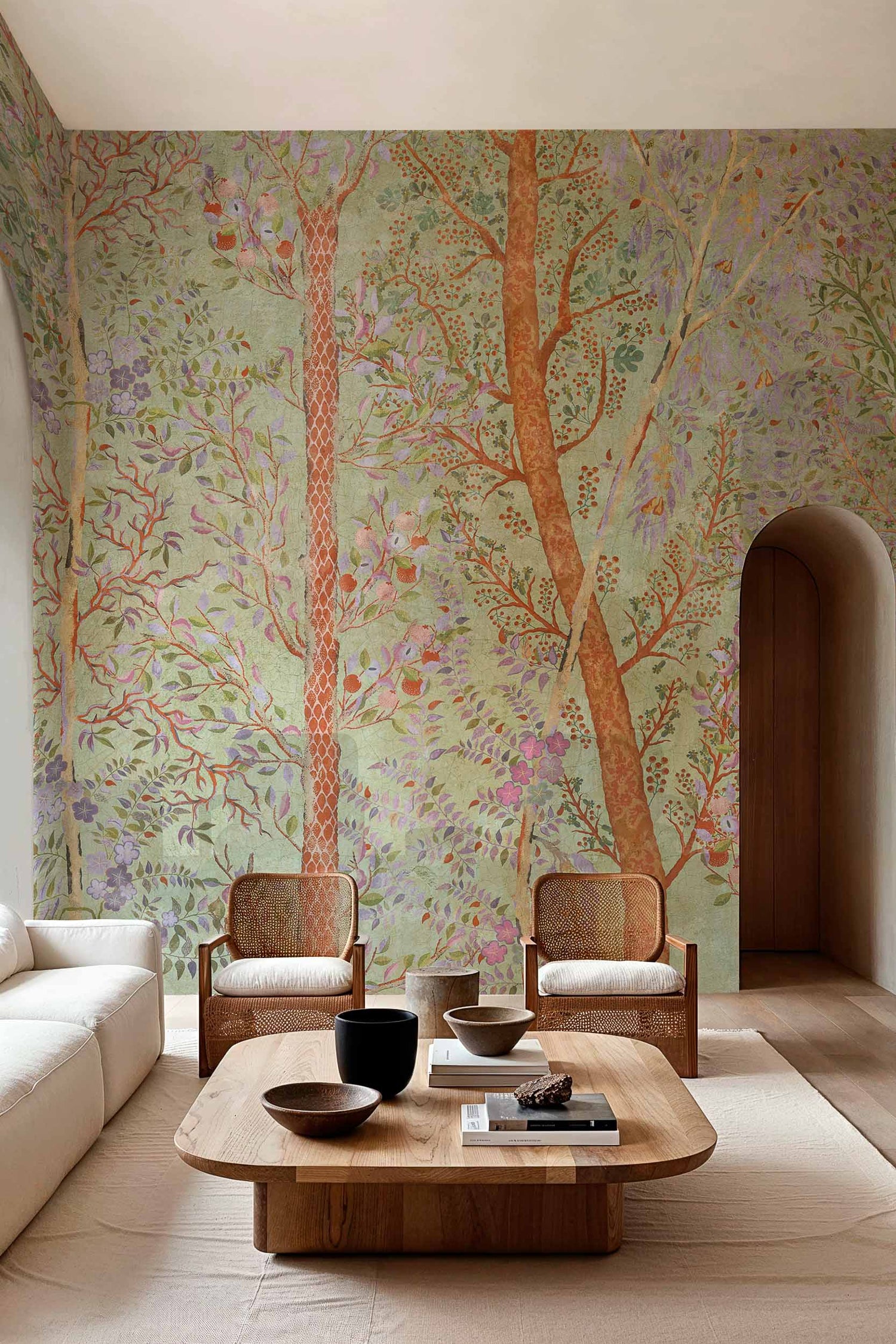 Tres Tintas Pluvisilva mural Groen M3903-1 detail
