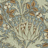 Morris and Co Artichoke Teal Sage behang MOW0164-01, patroon close-up Colours of Morris