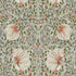 Morris and Co Pimpernel Rose Cockle Sage behang MOW0170-03, patroon close-up Colours of Morris