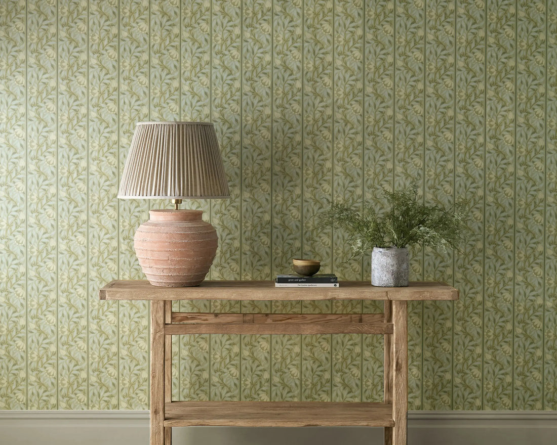 Morris and Co behang Peony Trellis Sage 217570