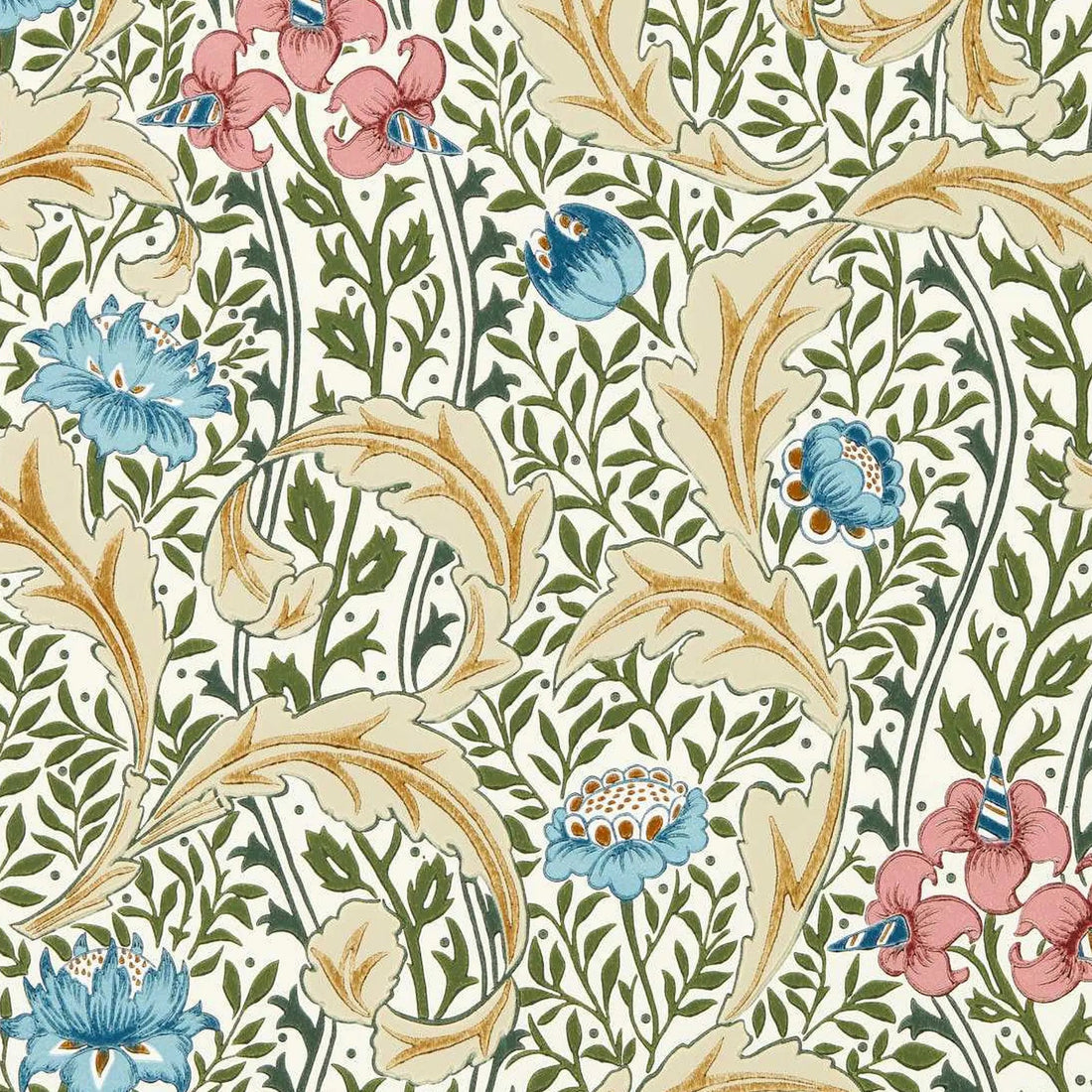 Morris and Co behang Wild Tulip &amp; Vine Multi 217576