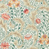 Morris and Co behang Wild Tulip & Vine Coral/Teal 217578