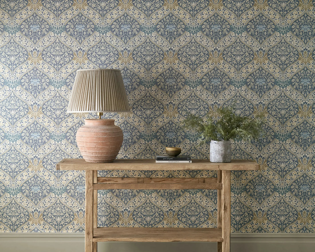 Morris and Co behang Norbury Woad/Linen 217592