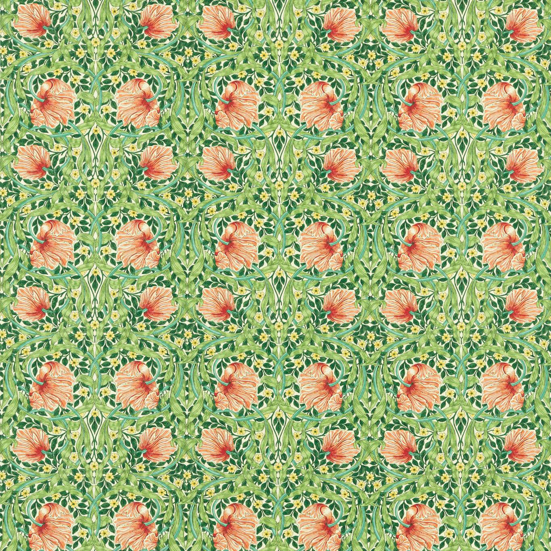 Morris and Co stof Pimpernel Shamrock & Watermelon 227213