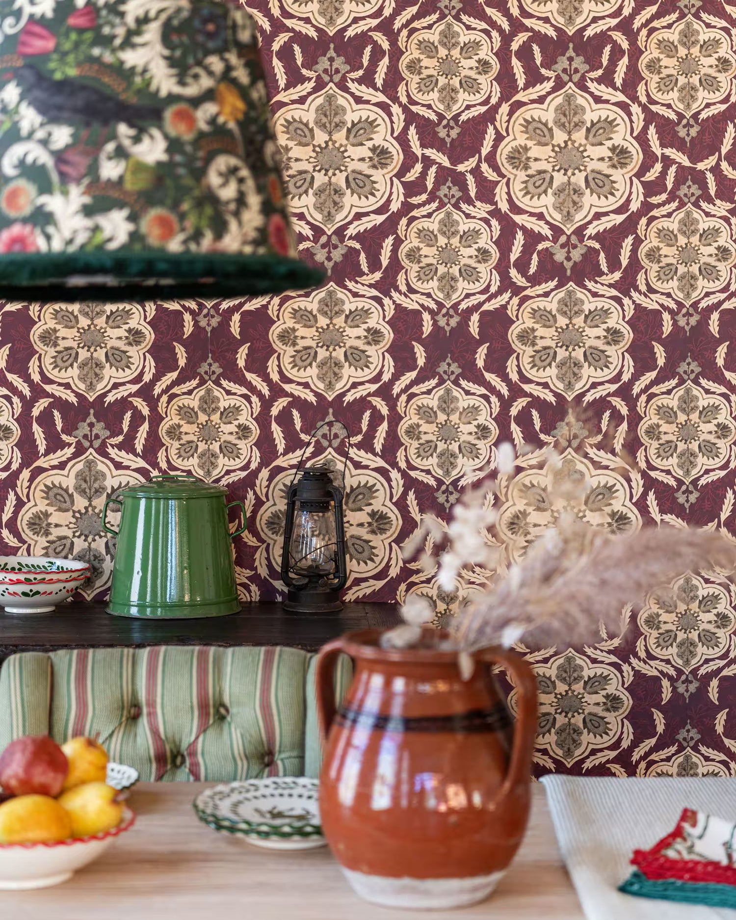 Mind the Gap behang Ottoman Green WP20729