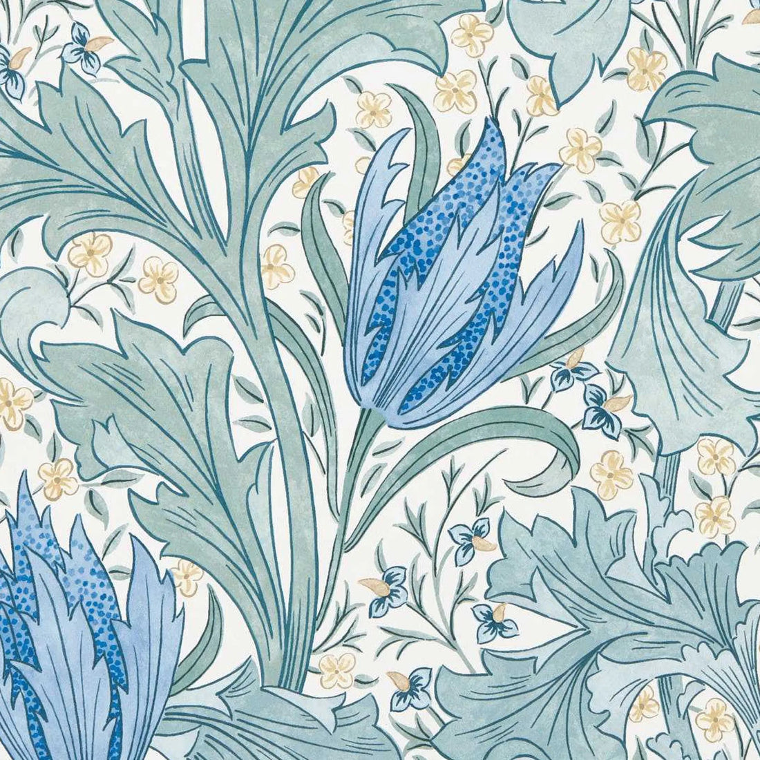 Morris and Co behang Lent Lily Cornflower Blue 217597