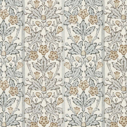 Morris and Co behang Oak &amp; Blossom Mineral Blue/Linen 217591
