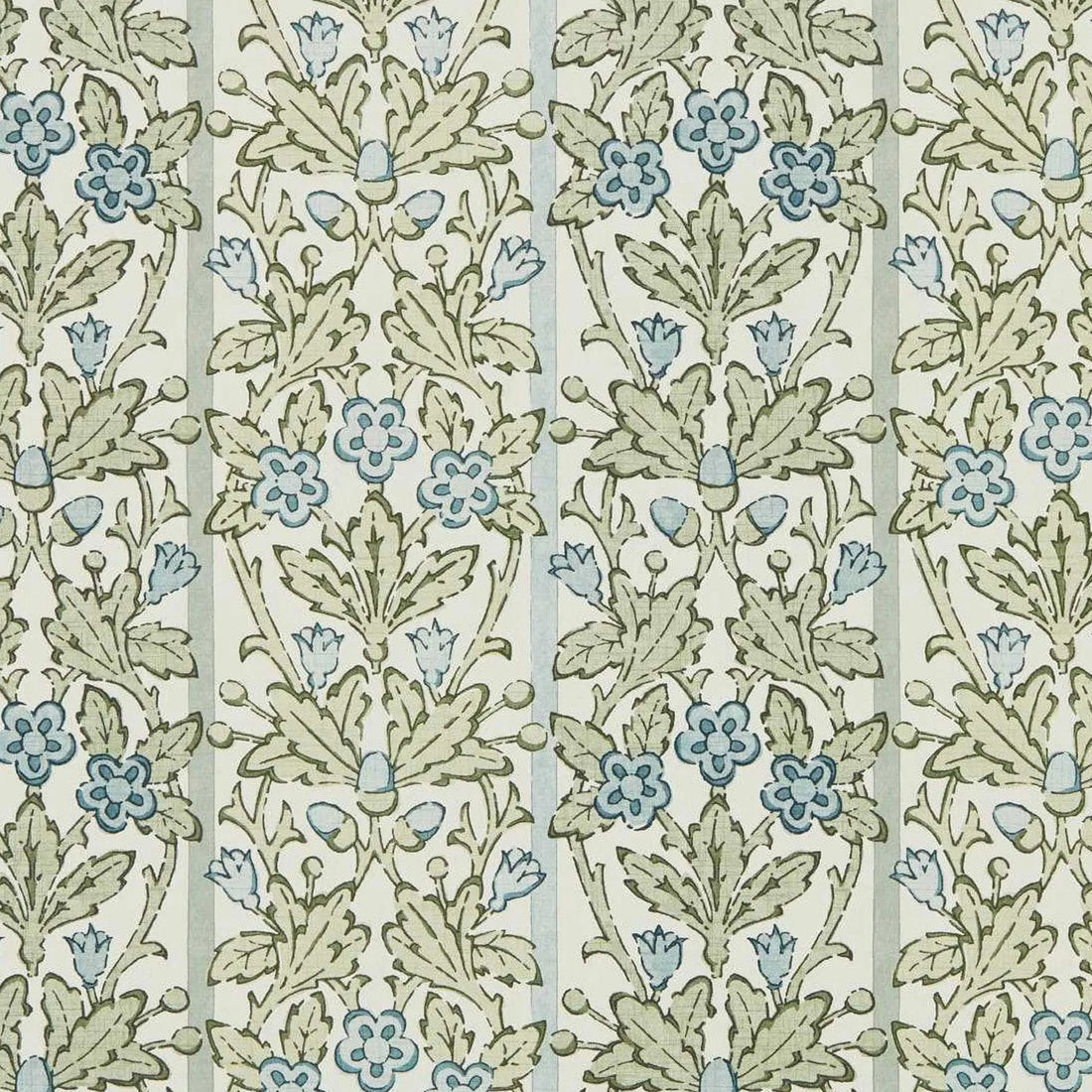 Morris and Co behang Oak &amp; Blossom Thyme/Woad 217590