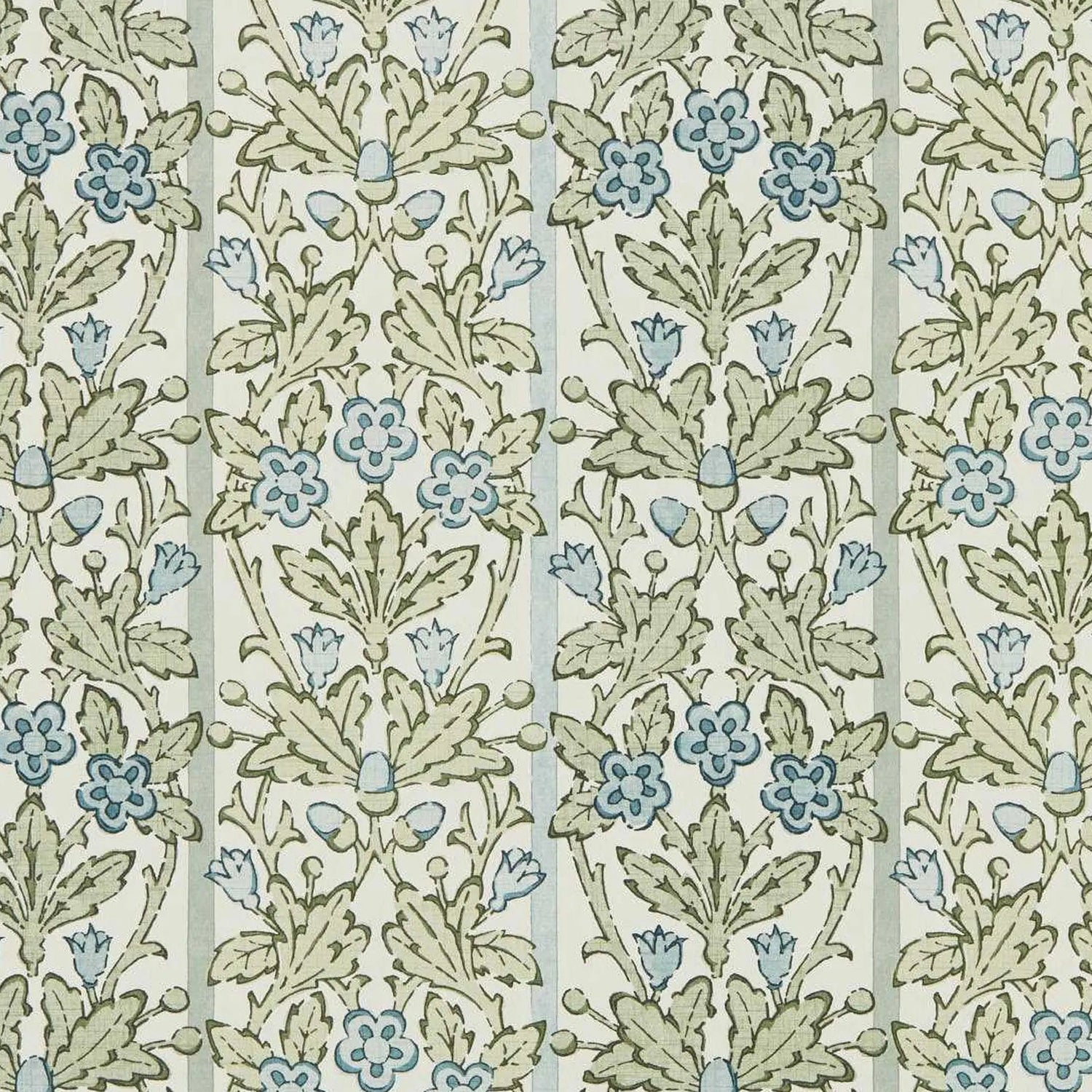 Morris and Co behang Oak &amp; Blossom Thyme/Woad 217590