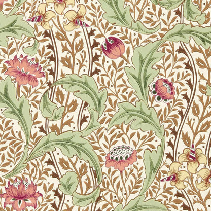 Morris and Co behang Wild Tulip &amp; Vine Rose/Linen 217579