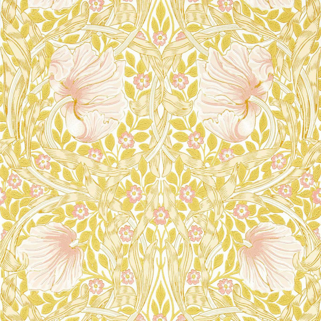 Morris and Co behang Pimpernel Sunflower/Pink 217065