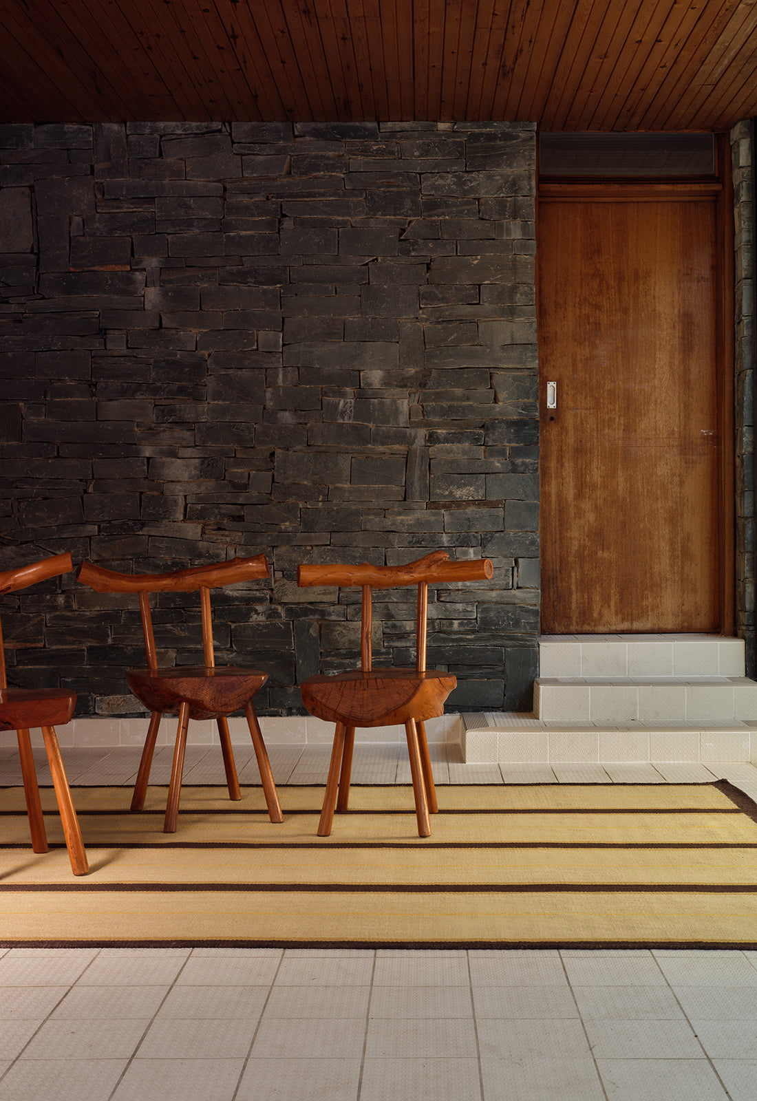 Layered Morrisstudio Racer Stripe Margarine sfeerbeeld interieur