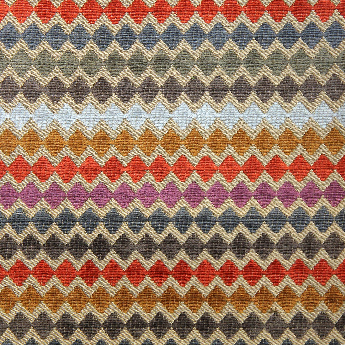 Lauritzon stof Muralla 02 Desert grafische chenille bekledingsstof per meter