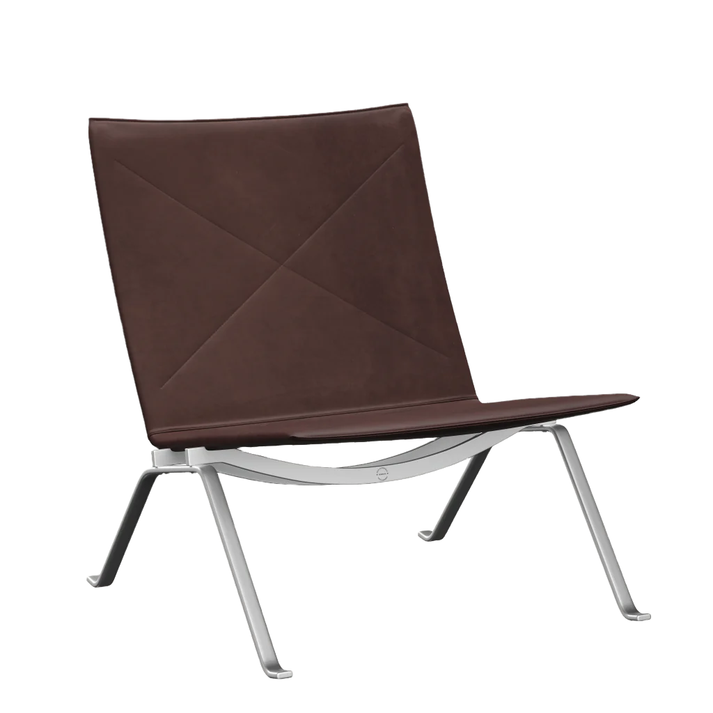 Fritz Hansen PK22 loungechair leer