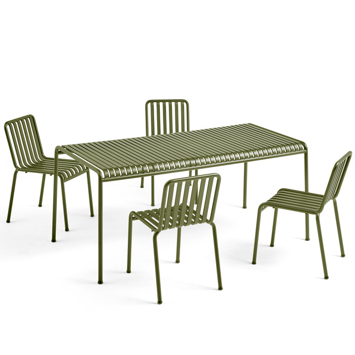 Hay Palissade Tafel + 4 st. stoel Set