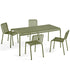 Hay Palissade Tafel + 4 st. stoel Set