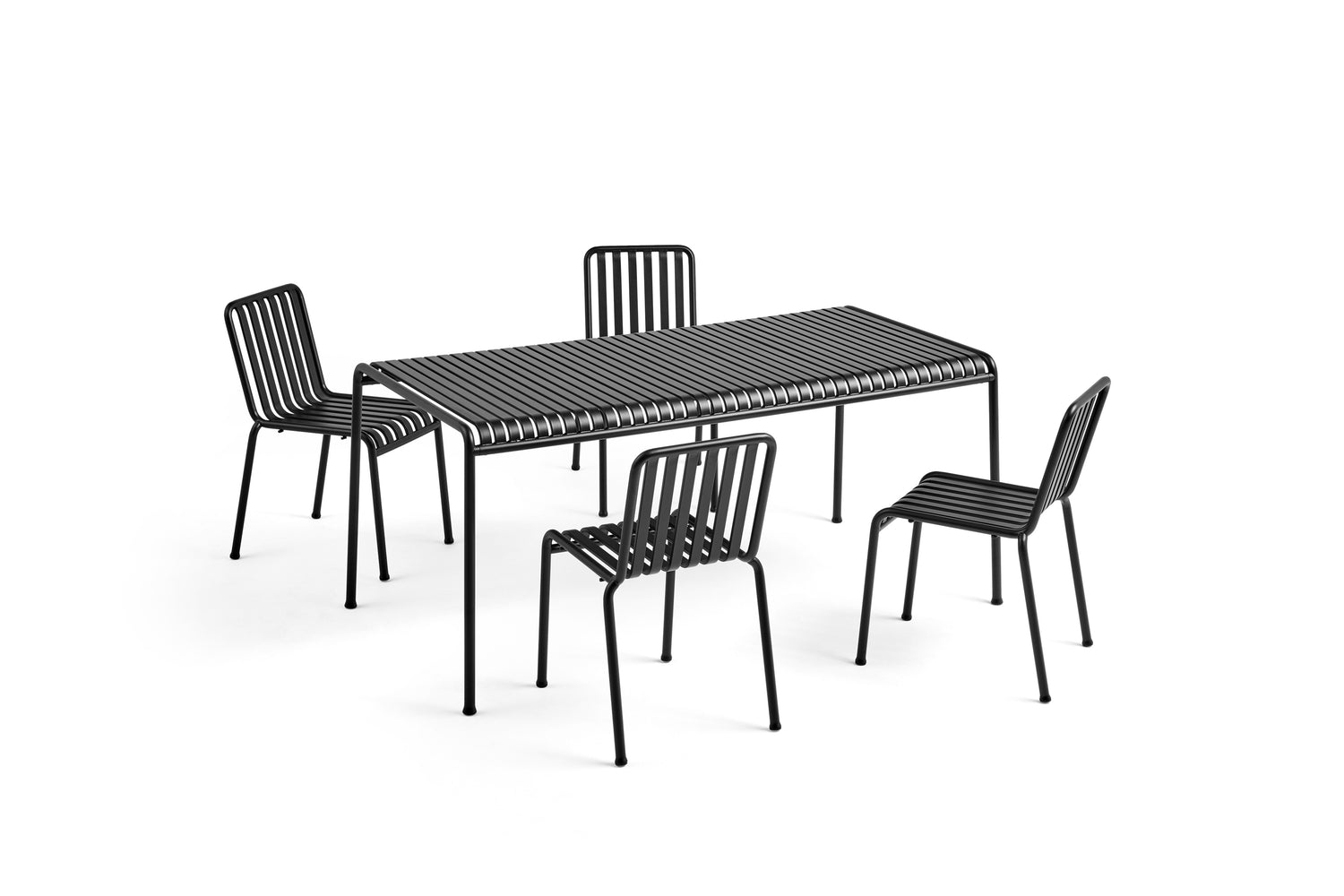 Hay Palissade Tafel + 4 st. stoel Set