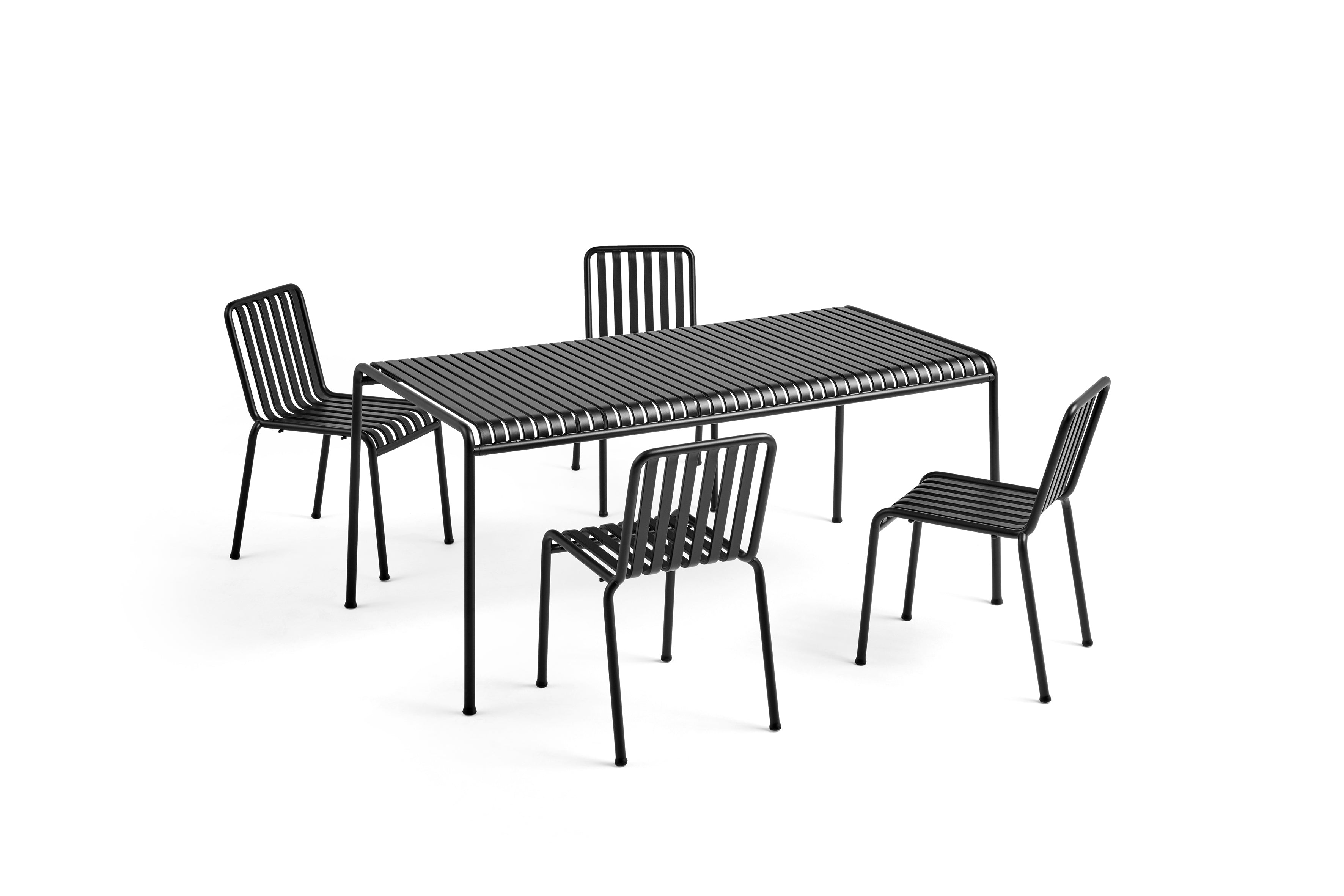 Hay Palissade Tafel + 4 st. stoel Set