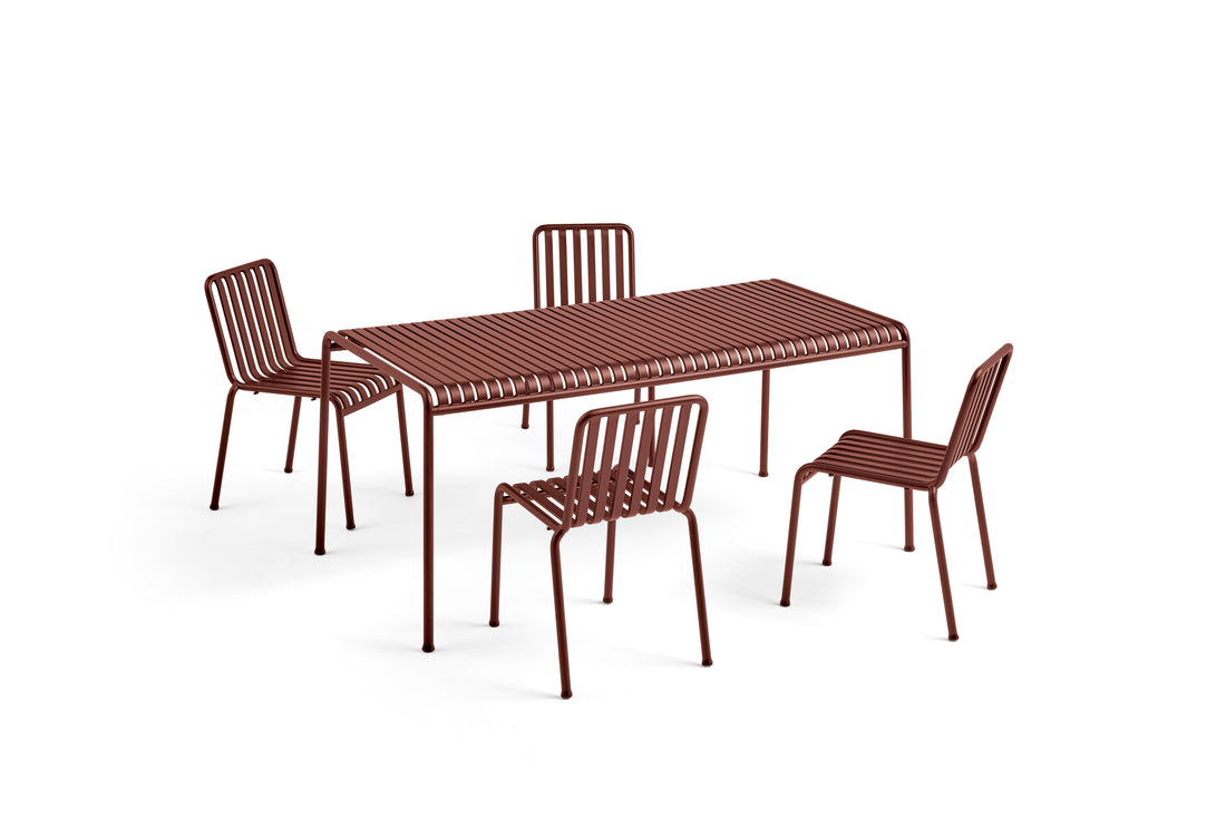 Hay Palissade Tafel + 4 st. stoel Set