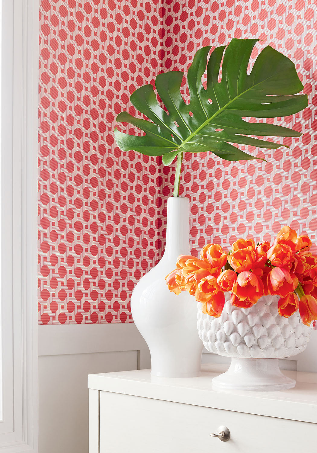 Thibaut behang Charter Coral T13958
