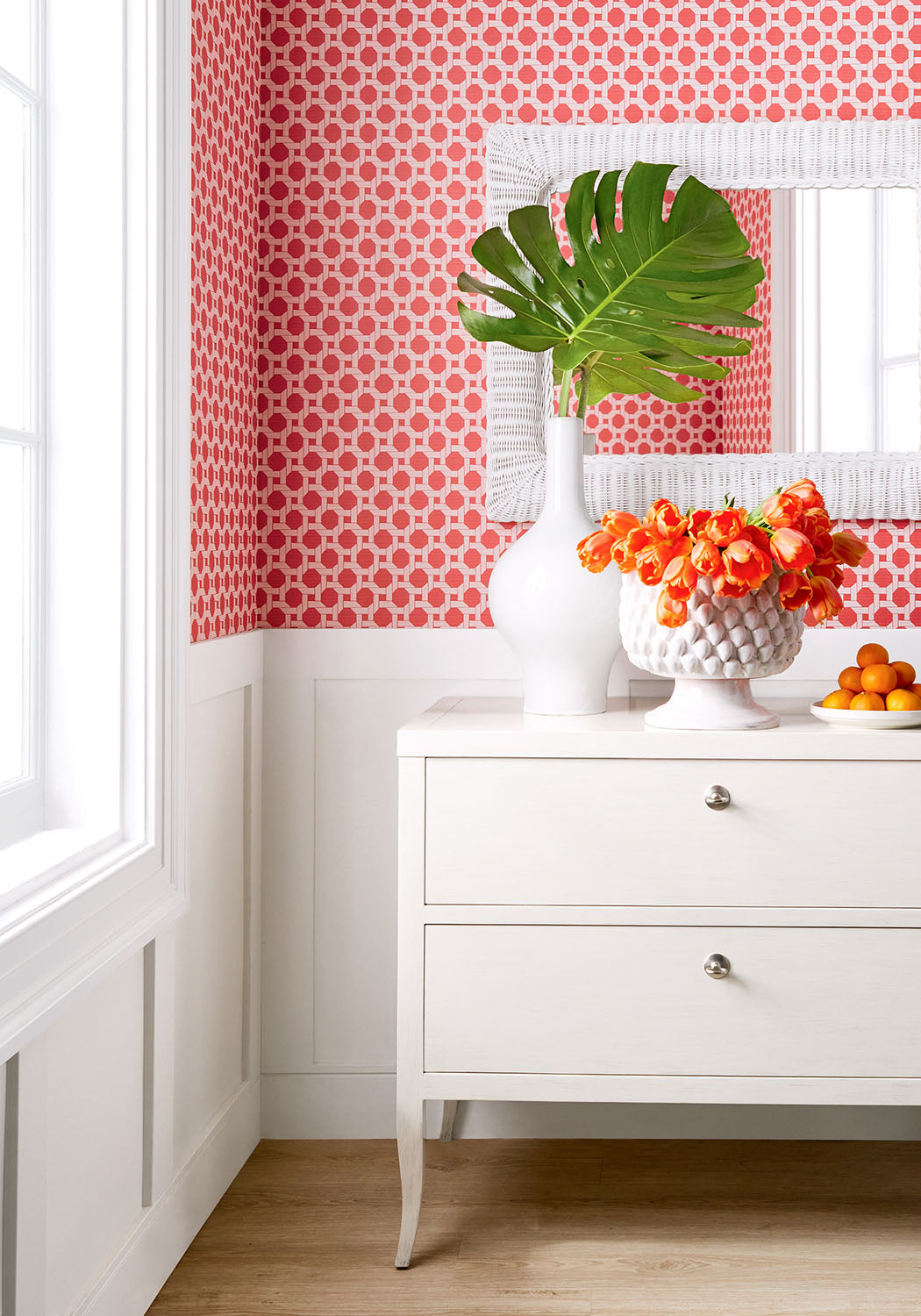 Thibaut behang Charter Coral T13958
