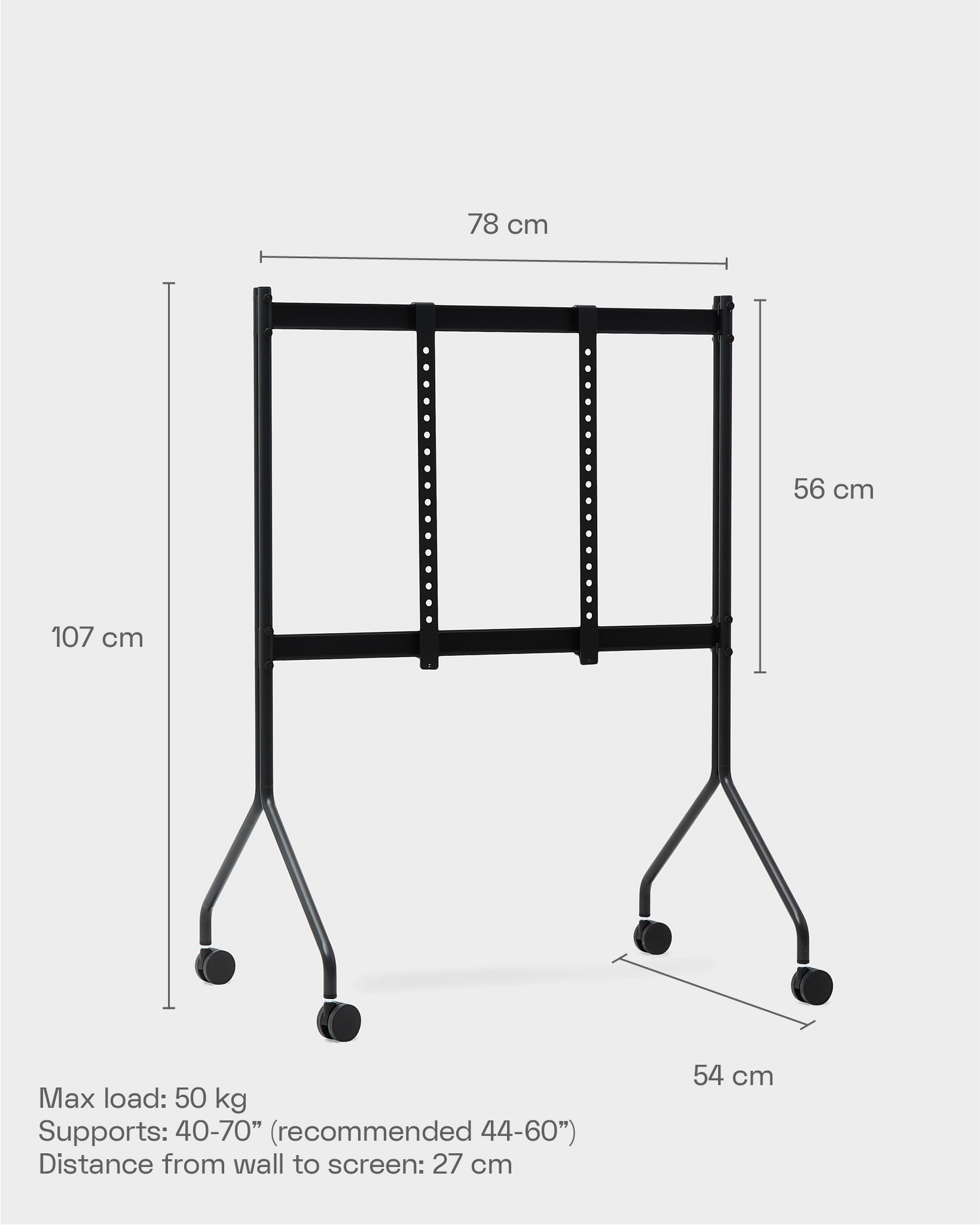 Pedestal Moon Rolling TV-standaard afmetingen 