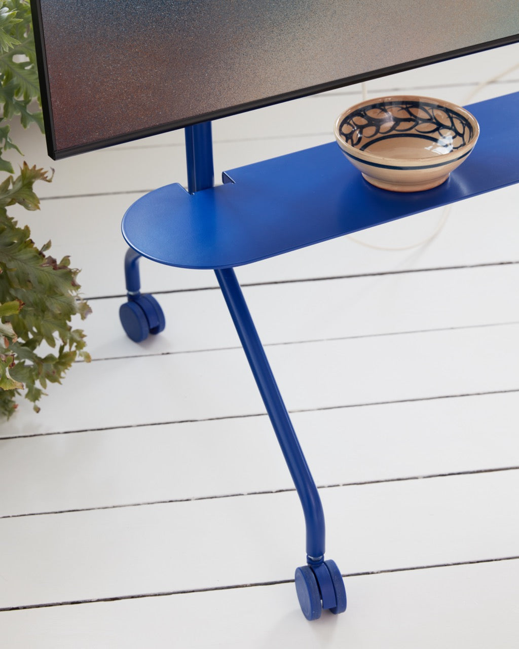 Pedestal Moon Rolling TV-standaards Ultra Marine shelf 