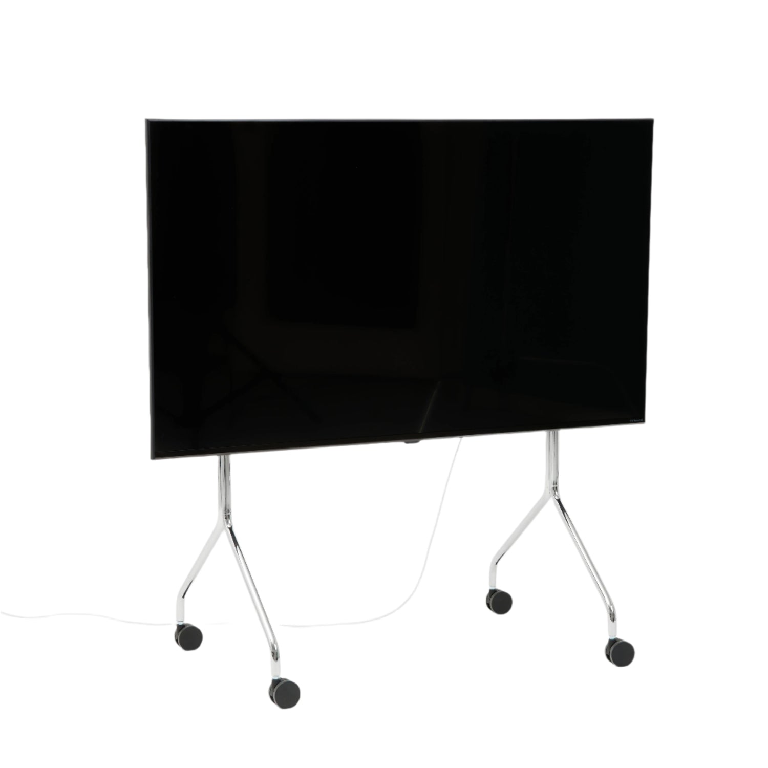 Pedestal Moon Rolling TV-standaard in de kleur Chroom 
