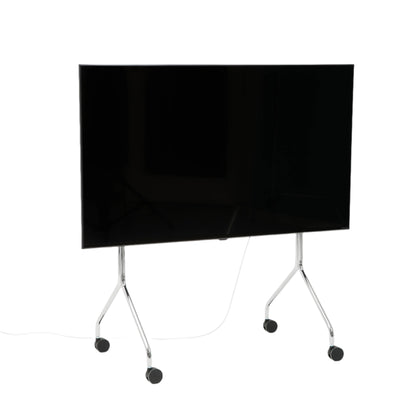 Pedestal Moon Rolling TV-standaard in de kleur Chroom 