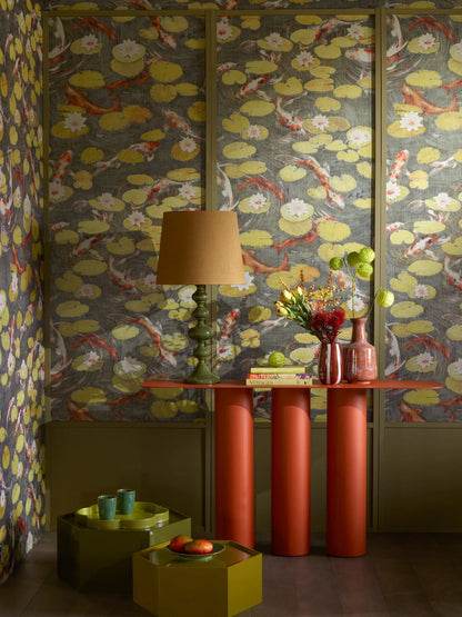 Pierre Frey behang Le Bassin aux Nénuphars Lac FP288001