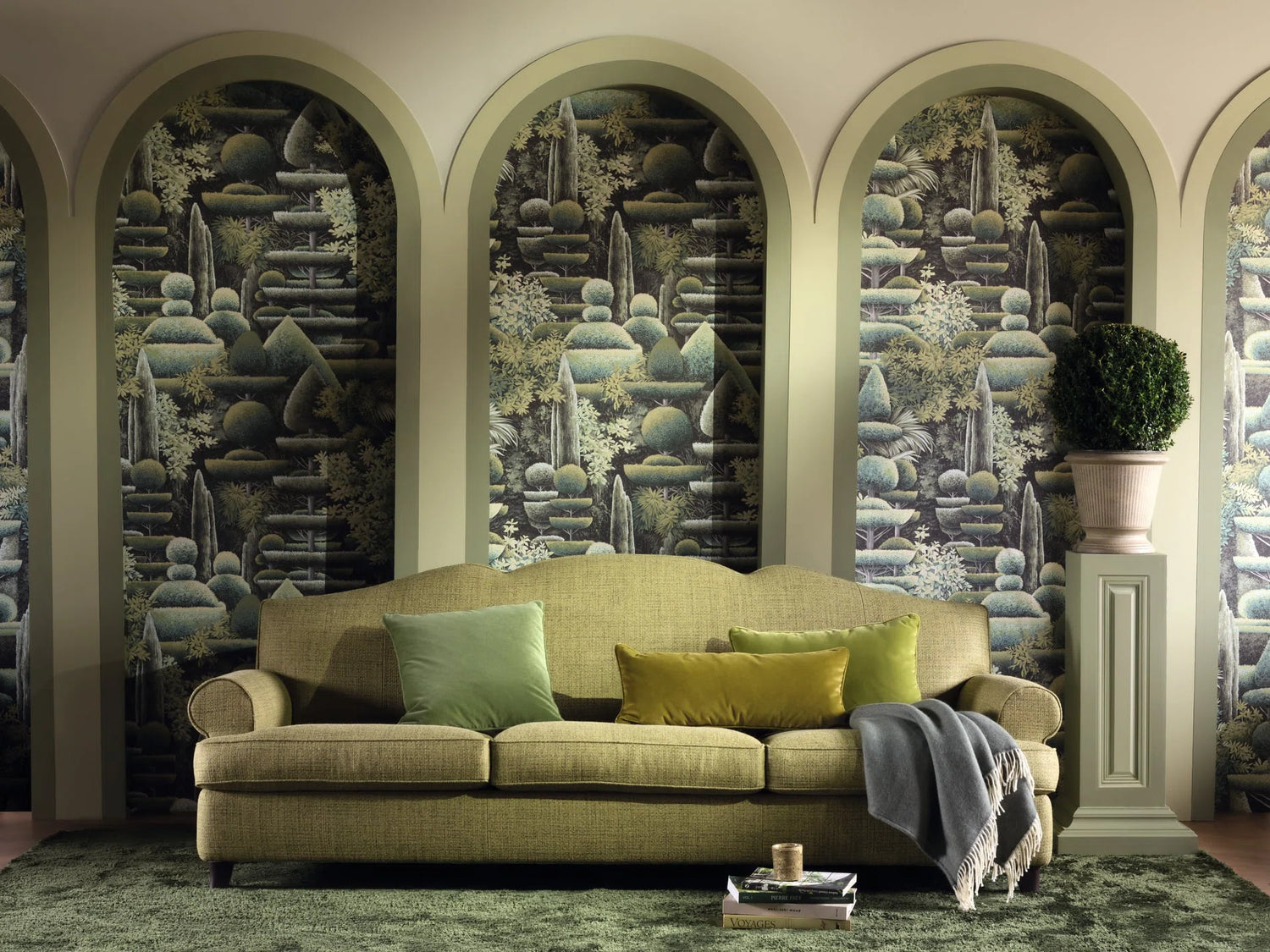 Pierre Frey behang Les topiaires Sauge FP274001