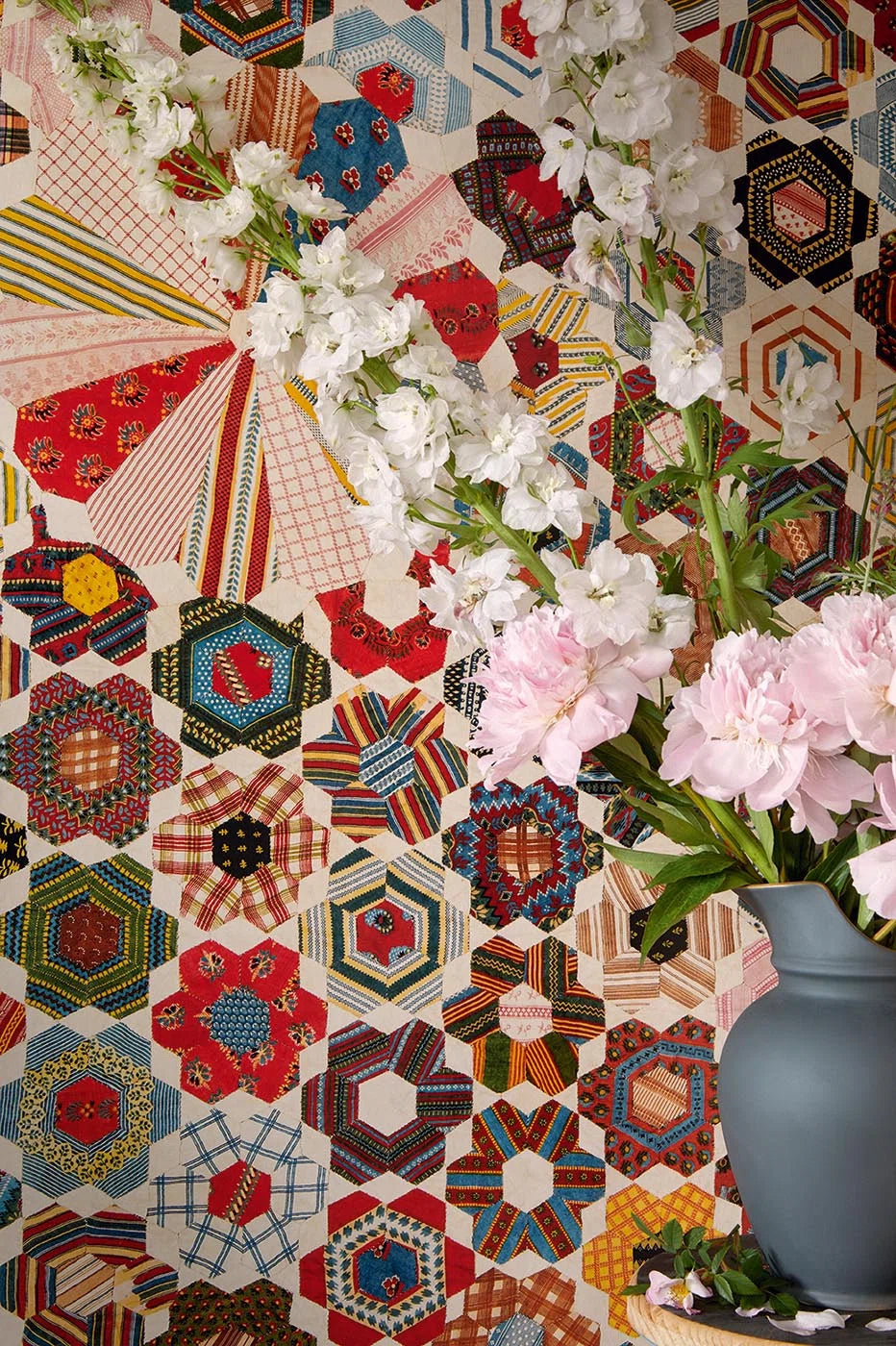 Pierre Frey behang Quilt Multicolore FP224001