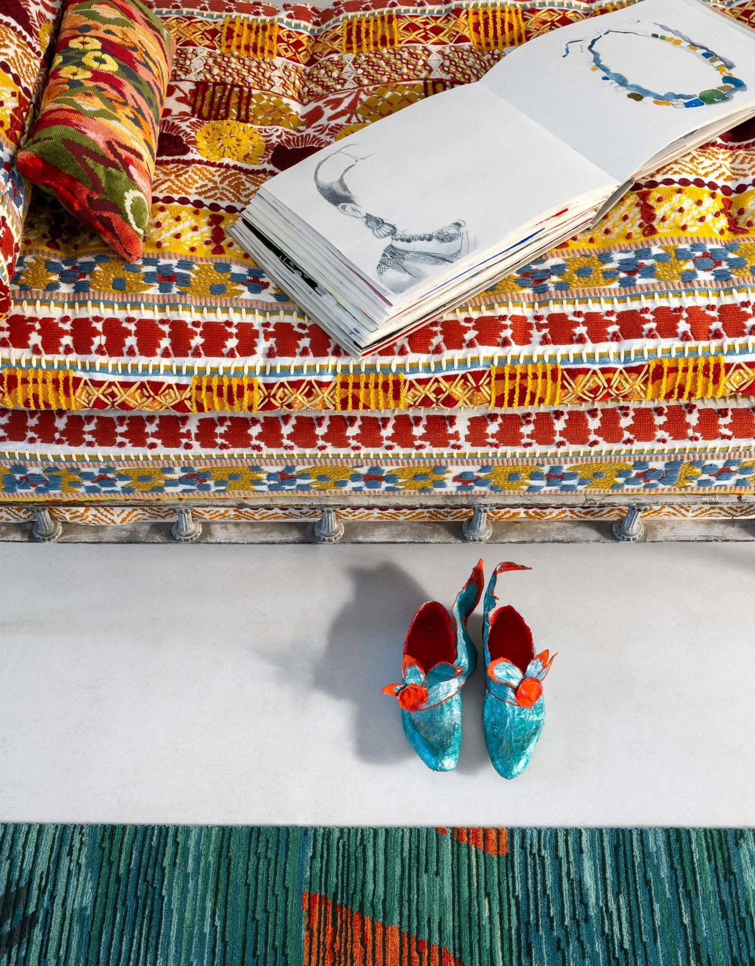 Pierre Frey stof Frida Carmin Éclatant F4127002