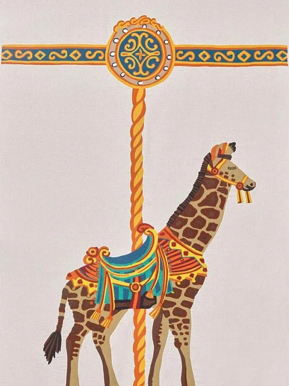 Pierre Frey stof La Girafe du Carrousel Multicolore F4071001