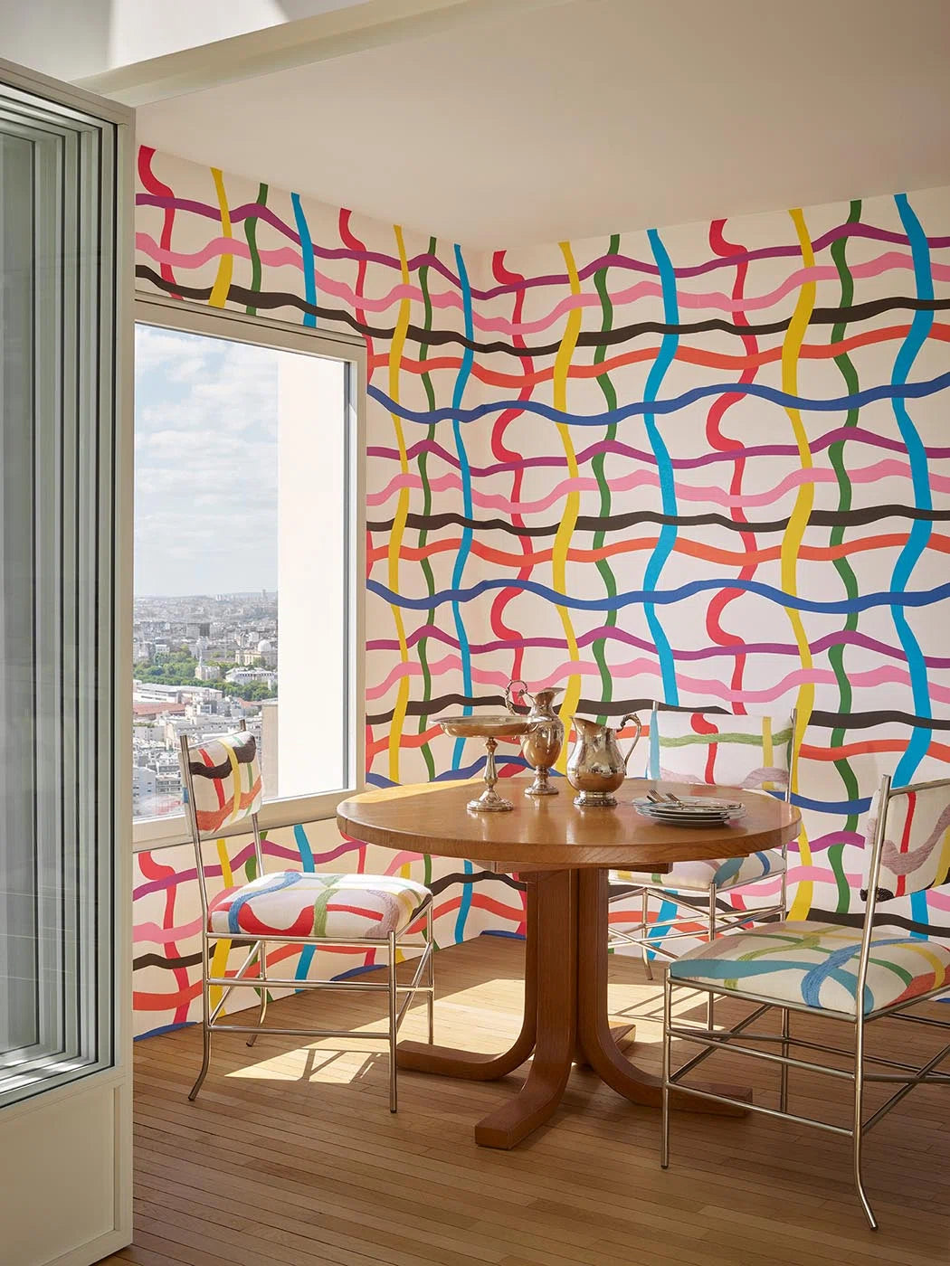 Pierre Frey behang Crossroads Multicolore FP206001