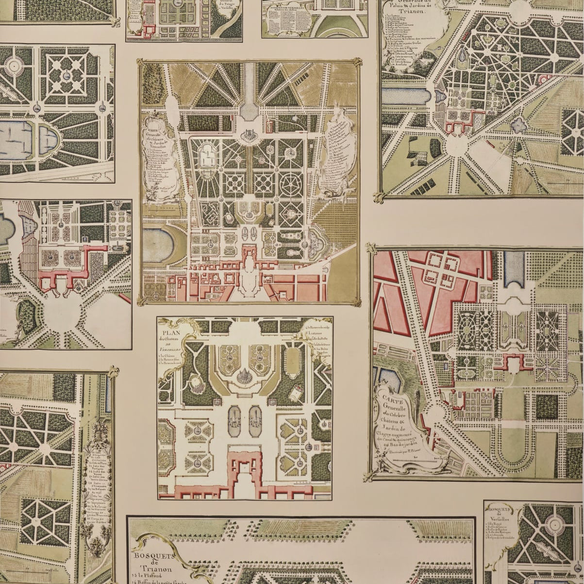 Pierre Frey stof Les Jardins De Versailles F4094001 - Original