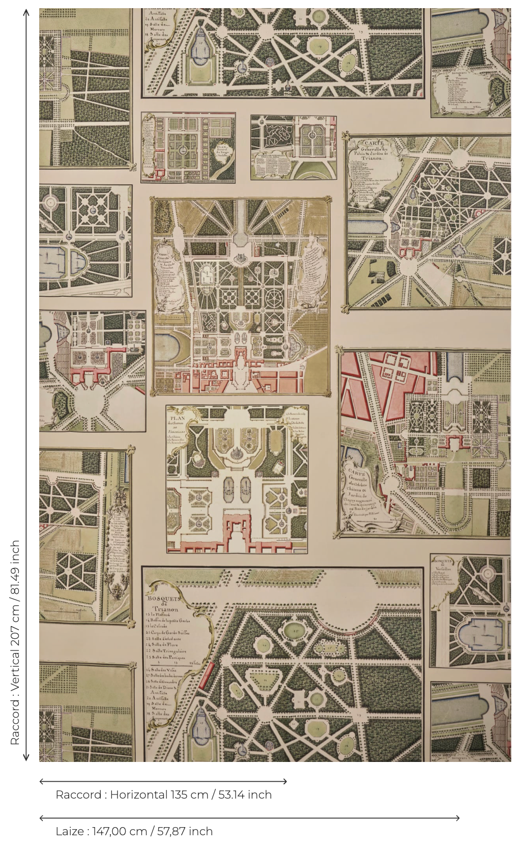 Pierre Frey stof Les Jardins De Versailles F4094001 - Original maten