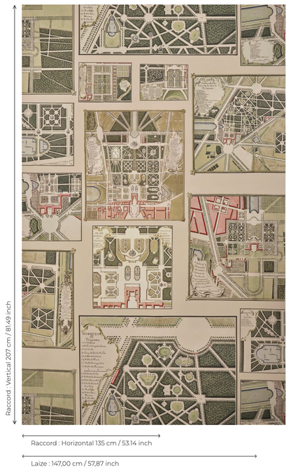 Pierre Frey stof Les Jardins De Versailles F4094001 - Original maten