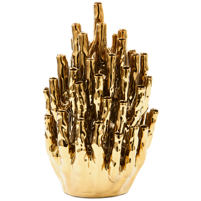 Pols Potten Coral 50-Tulips vaas gouden kleur