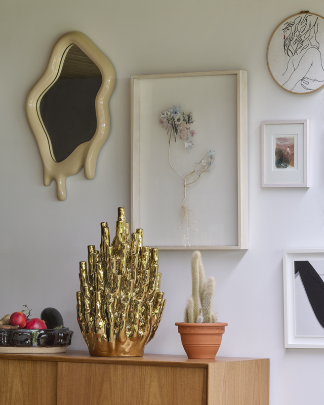 Pols Potten Coral 50-Tulips vaas goud sfeerafbeelding