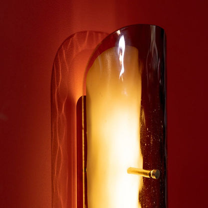 Tonone Razor Wall bruin glas wandlamp