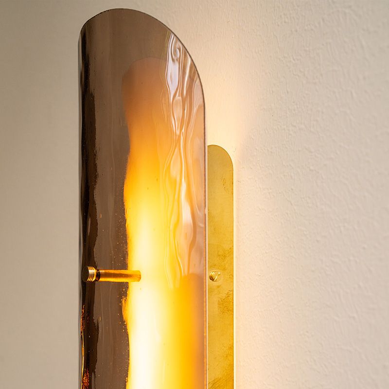 Tonone Razor Wall bruin glas wandlamp