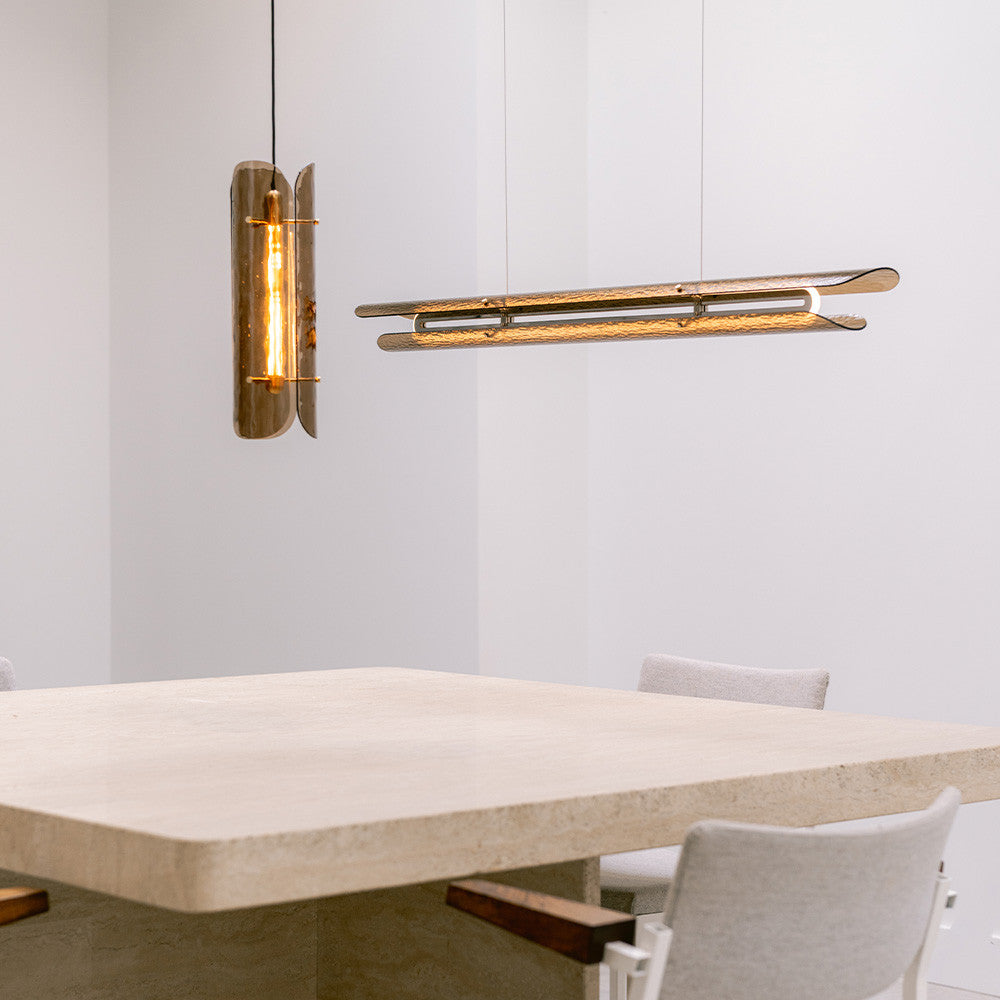 Tonone Razor Pendant Horizontal Bruin sfeerbeeld interieur