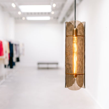 Tonone Razor Pendant Vertical transparant glas hanglamp