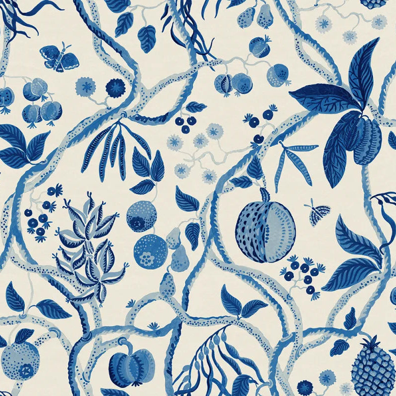 Sandberg behang Tree of life Blue S10763