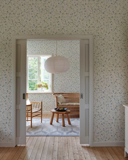 Sandberg behang Lucy Sky Blue S10776 sfeerbeeld