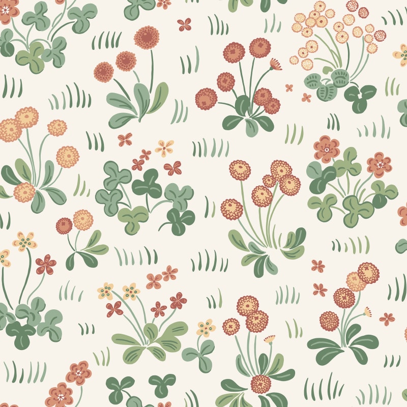 Sandberg behang Bellis Red S10785